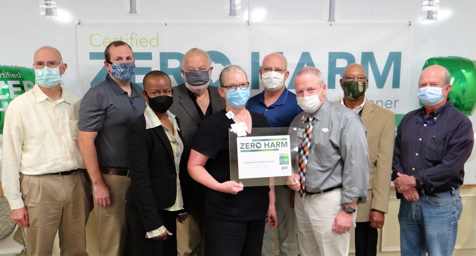AAMC Receives Zero Harm Awards | Abbeville Area Medical Center