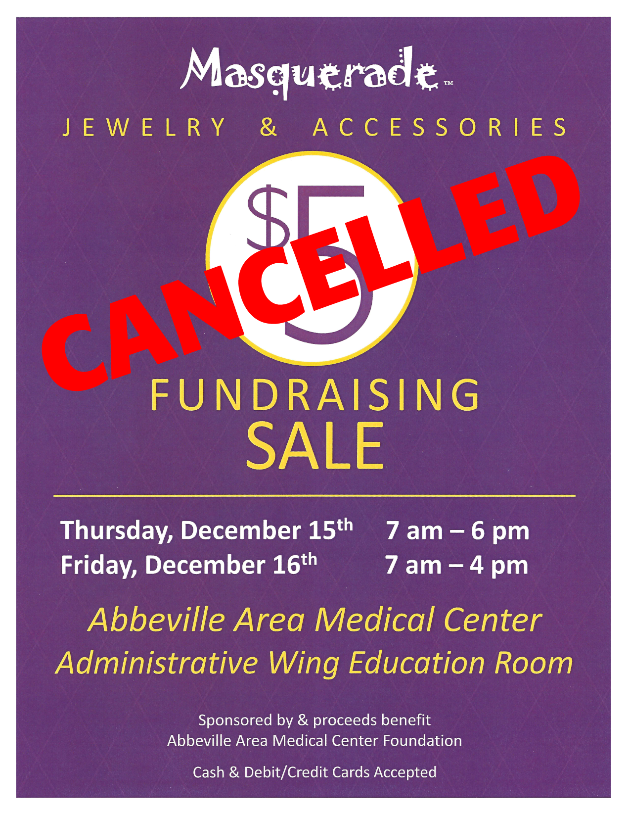 CANCELLED 5.00 Masquerade Jewelry Accessories Sale